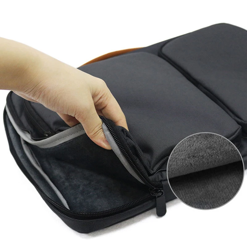 Imagem -03 - Portátil Bolsa para Portátil 13 13.3 14 15.4 15.6 Polegada Viagem Case de Transporte à Prova Impermeável Água Notebook Bolsa para Macbook ar Pro Bolsa Ombro