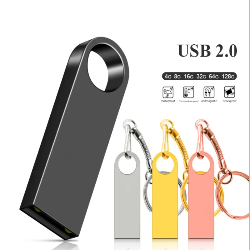 Clé USB 2.0 de 4 Go, 8 Go, 16 Go, 32 Go, 64 Go, 128 Go, 256 Go