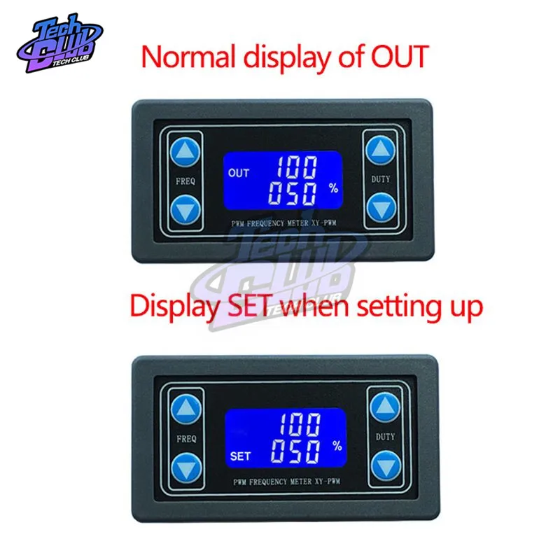 1Hz-150KHz LCD Digital Display PWM Signal Generator 1-Channel PWM Pulse Frequency Duty Cycle Adjustable Square Wave Generator