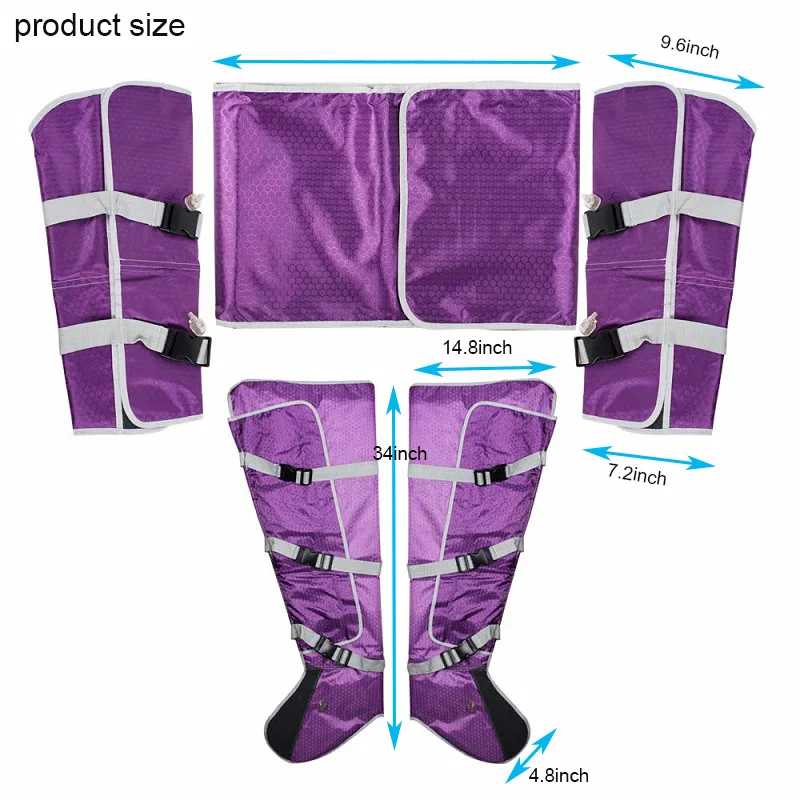 Electric Air Compression Body Massager Pressure Slimming Machine EMS Pump Leg Wraps Weight Loss Detoxification Beauty Machine