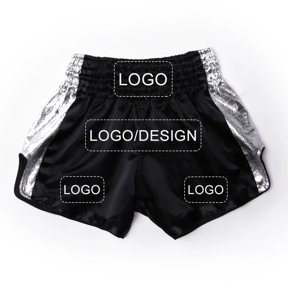 Custom MMA Muay Thai Shorts with Your Design or Brand Logo Kickboxing Pants for Adults Kids Sanda Fight Boxing Trunks Men Women