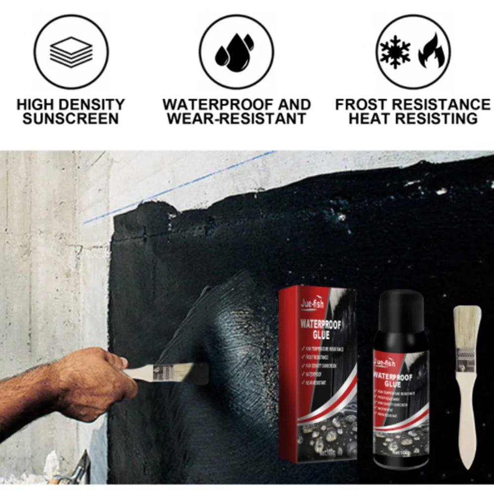 

Waterproof Glue Wall agent leak-proof sealant roof external wall cracks household waterproofing glue plugging repair tools