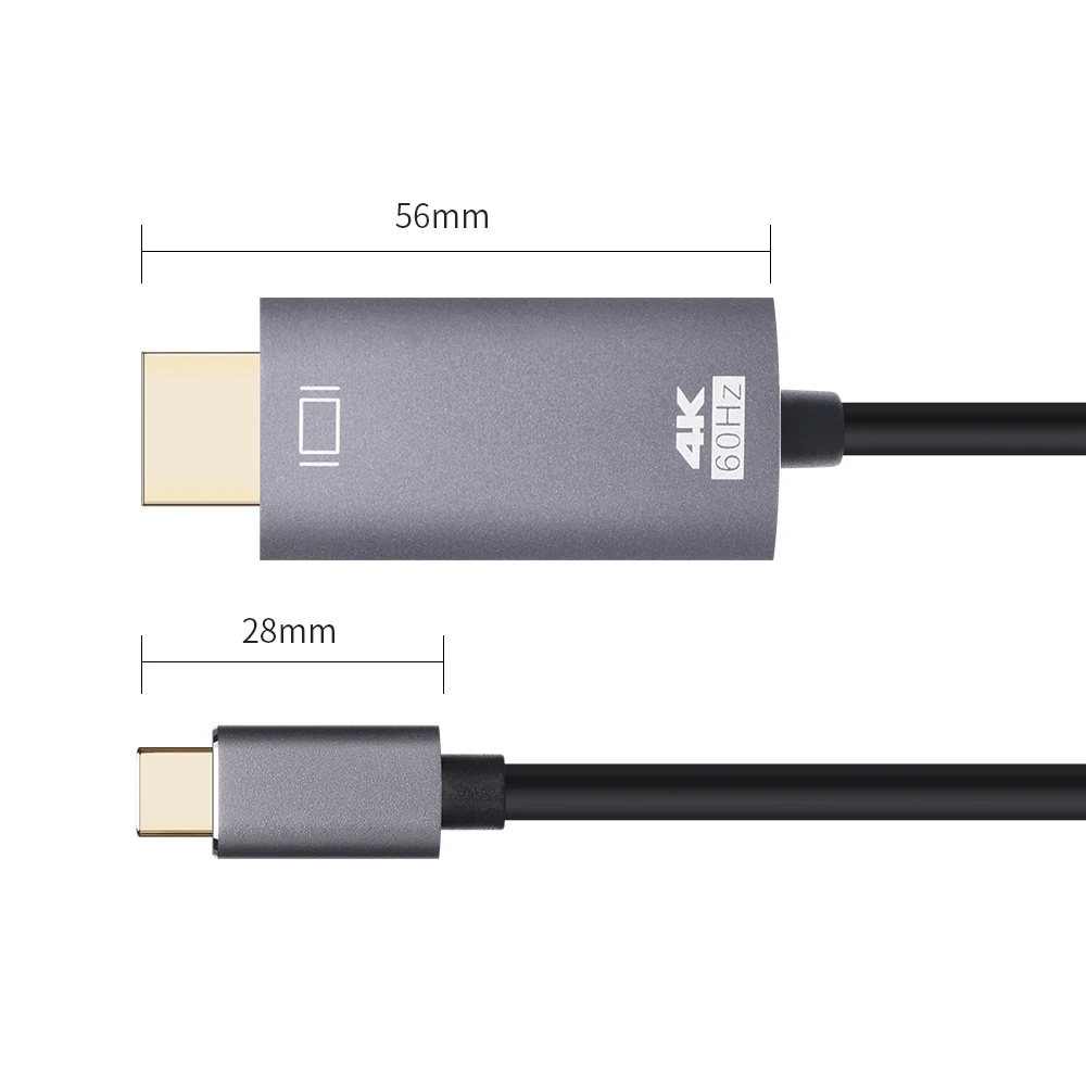 PCER USB C a HDMI cavo 4K tipo C HDMI Thunderbolt3 convertitore USB tipo C a HDMI per MacBook Huawei Mate 30 USB-C adattatore HDMI