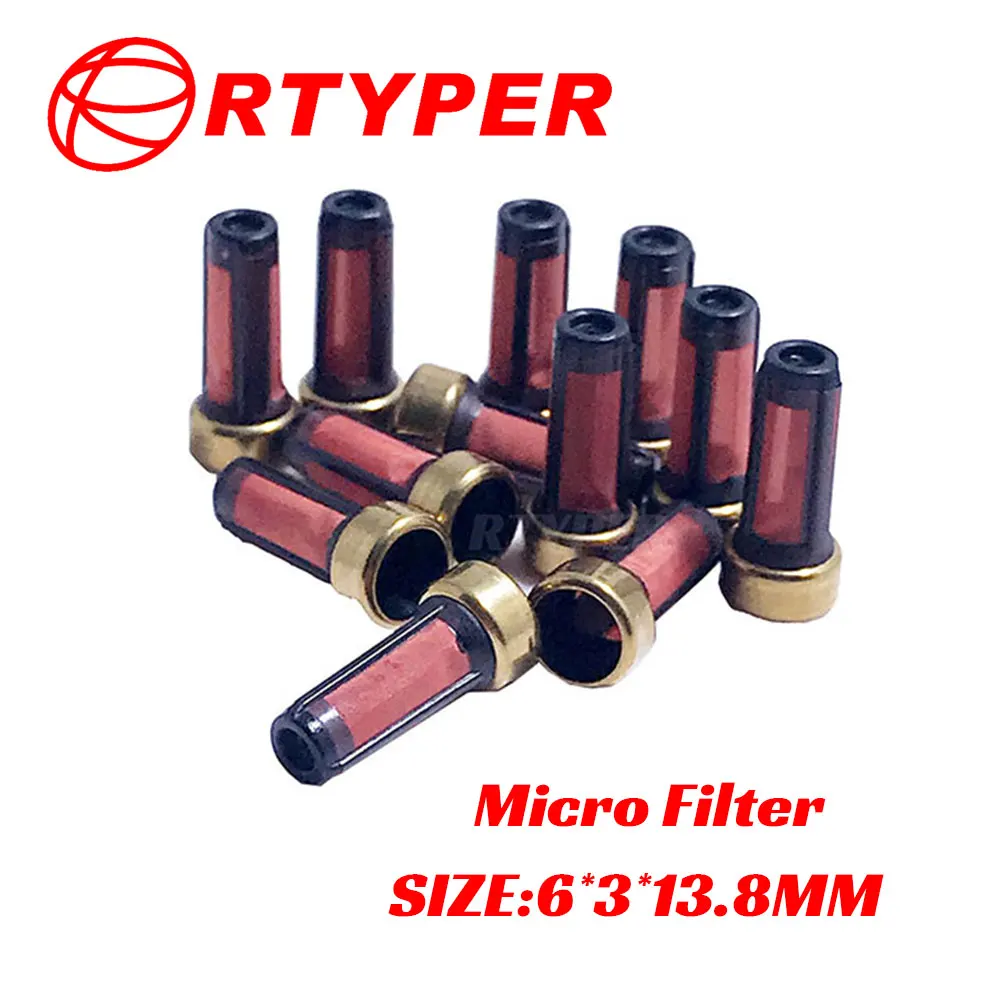 100/300/500 pcs Fuel Injector Micro Basket Filter For Audi BMW GMC May06 Injector Repair Kits 6*3*13.8mm