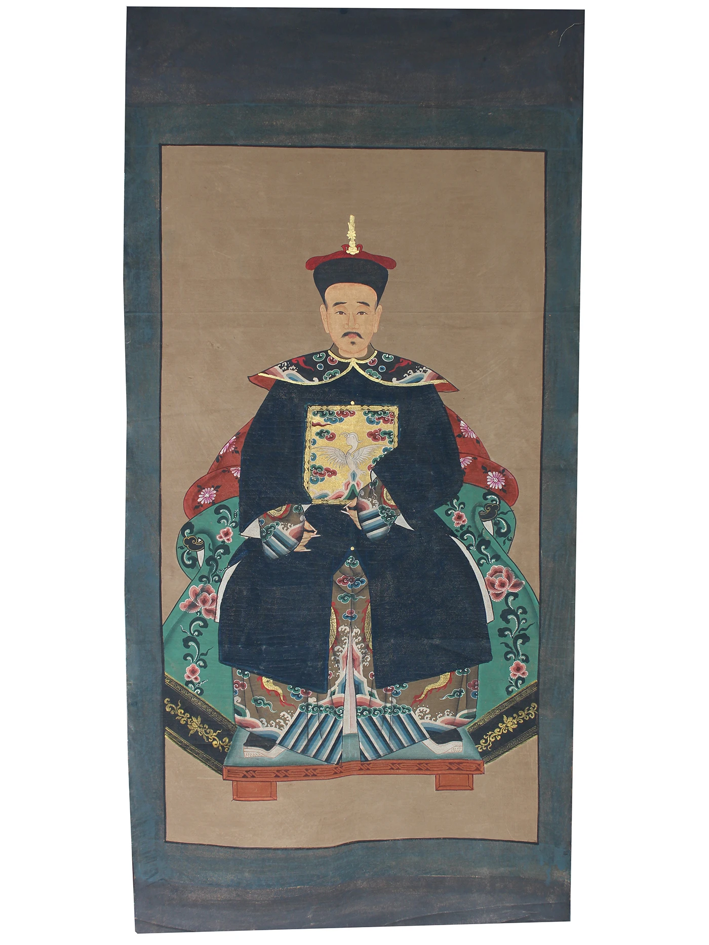 

Hand painted ancestor painting on canvas fabric