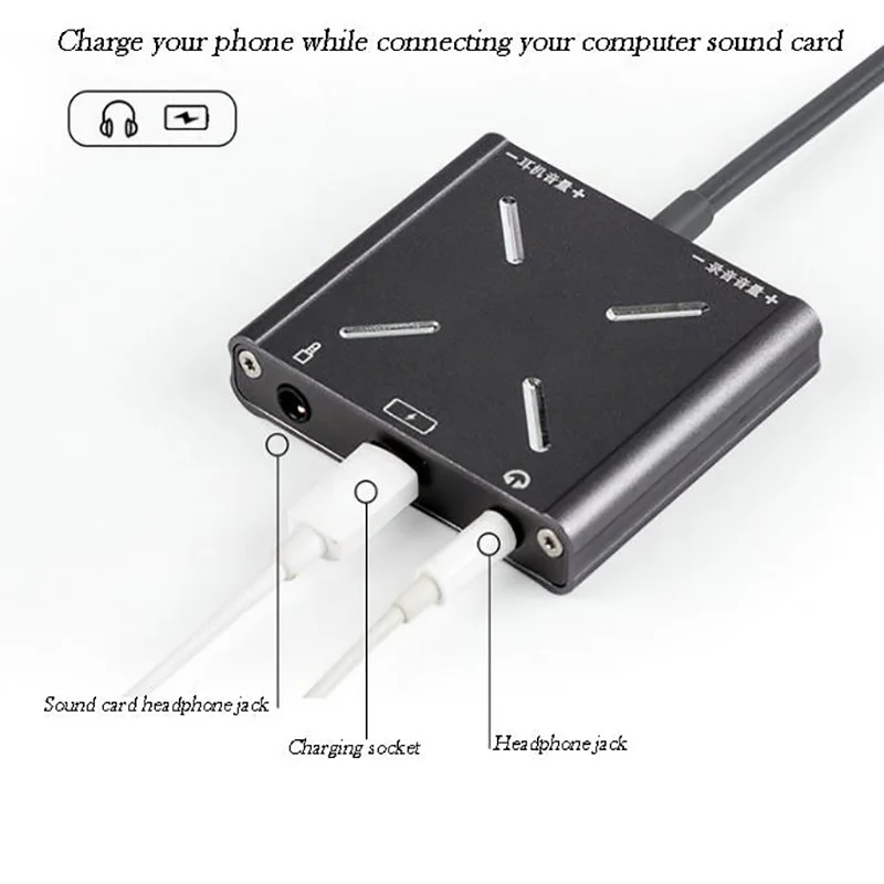 Missgoal Externe 8 Pin Live Soundkarte Lautsprecher Audio Interface Adapter Für Iphone Android Kopfhörer Hohe Qualität Live Konverter