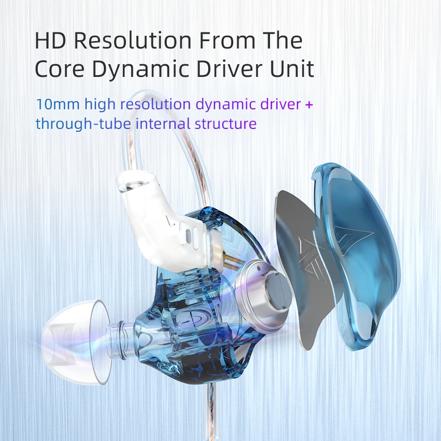 Kz-マイク付き有線ヘッドセット,スポーツ,ビデオゲーム,キャンセル,一般的なイヤホン