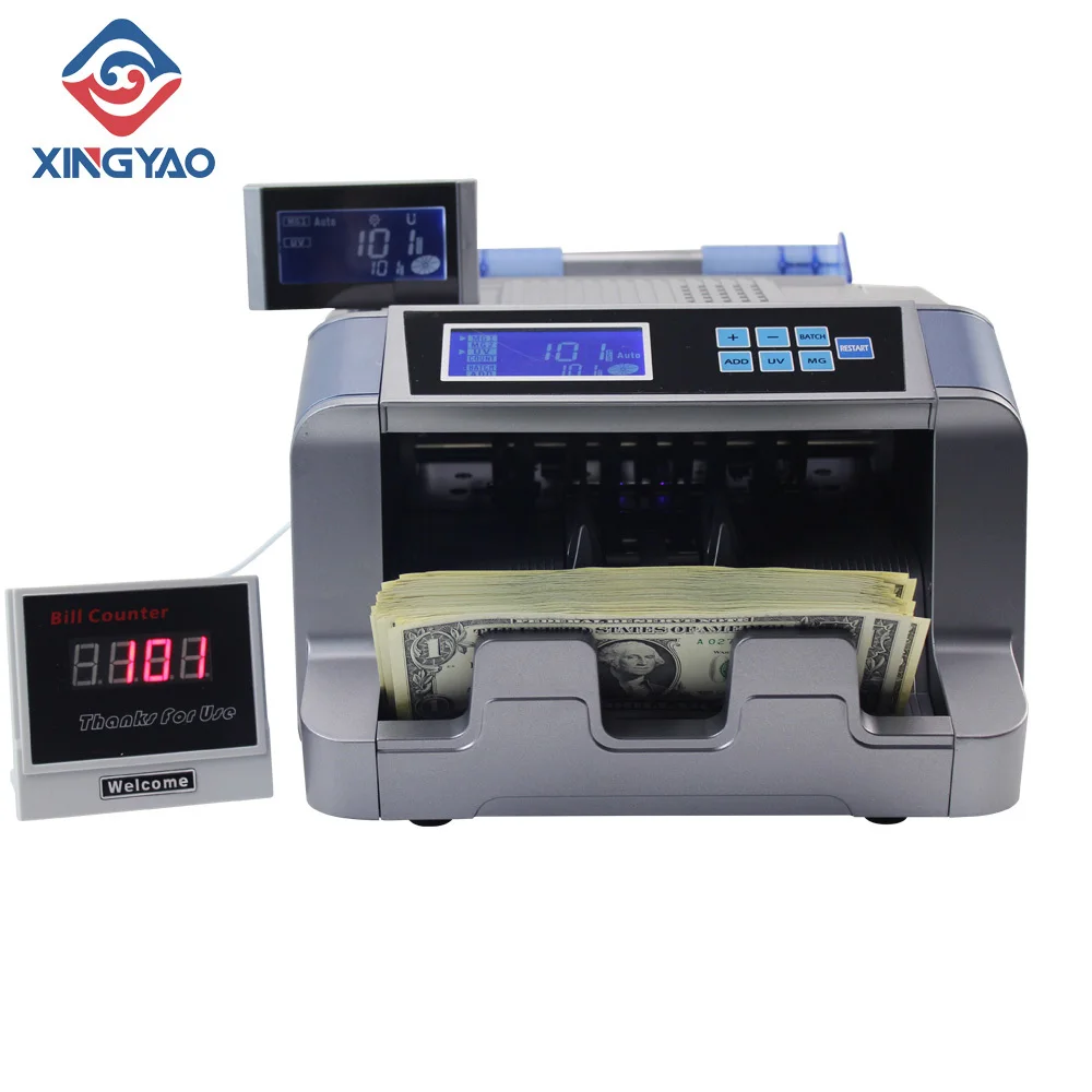 Xd-728d Bill Counter Banknotes Detectors With 3 Magnets Pakistan Money Counting Machine 110v 220v Turkish Rila/usd Cash Counter
