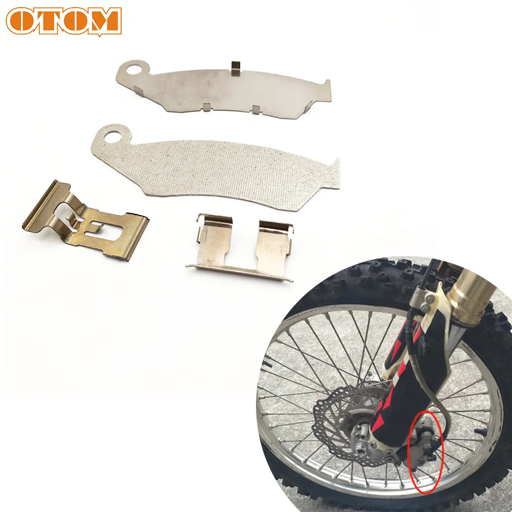 OTOM Motorcycle Brake Caliper Repair Parts With Nissin Caliper Guide Pin Spring Insulation Pads For HONDA CR125 CRF150 CRF250 CR