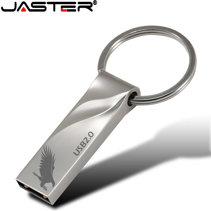 JASTER new flash drive USB 2,0 mini memory stick metall pen drive 4GB 8GB 16GB 32GB 64GB U disk mode geschenk Individuelles logo