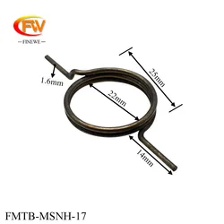 FINEWE 5pcs/lot 1.5-1.8mm wire spring steel door lock spring handle lever-return-spring replacement-spring