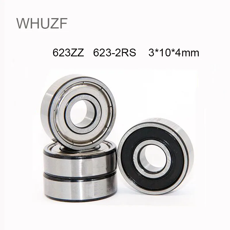 

WHUZF Free Shipping 5/10pcs/lot 623ZZ 623-ZZ 623RS 2RS Bearing 3x10x4 Miniature Deep Groove Ball Bearings 623Z for 3D Printer