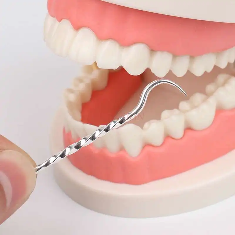 

Мини-серебряный шприц Tick Artifact, инструмент для чистки полости рта, распродажа, стерлинговое серебро 990, портативный портативный крючок для зубочисток