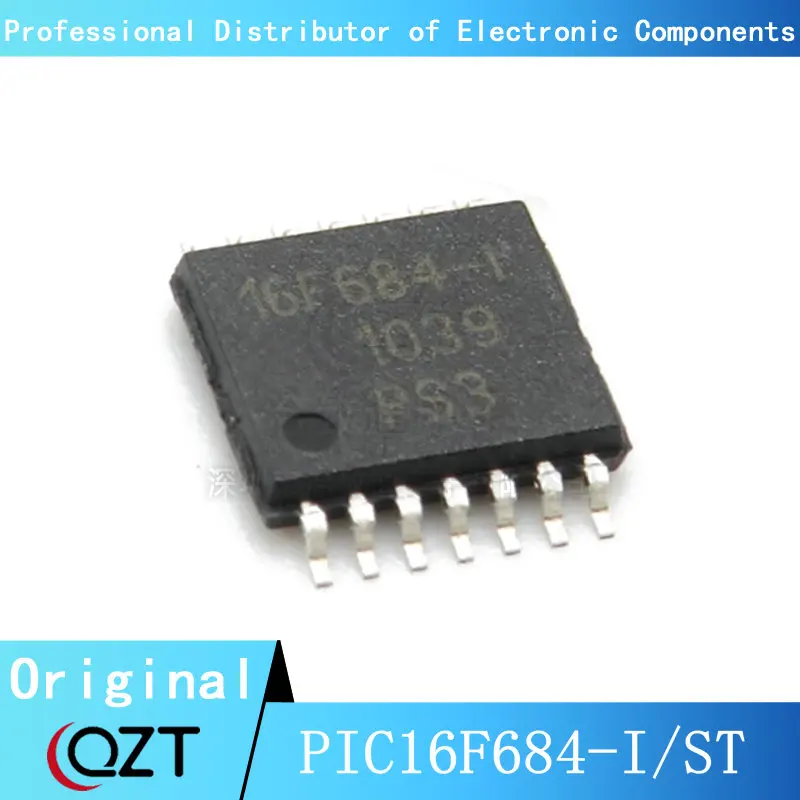 10pcs/lot PIC16F684-I/ST PIC16F684 PIC16F684-I 16F684 TSSOP-14 chip New spot