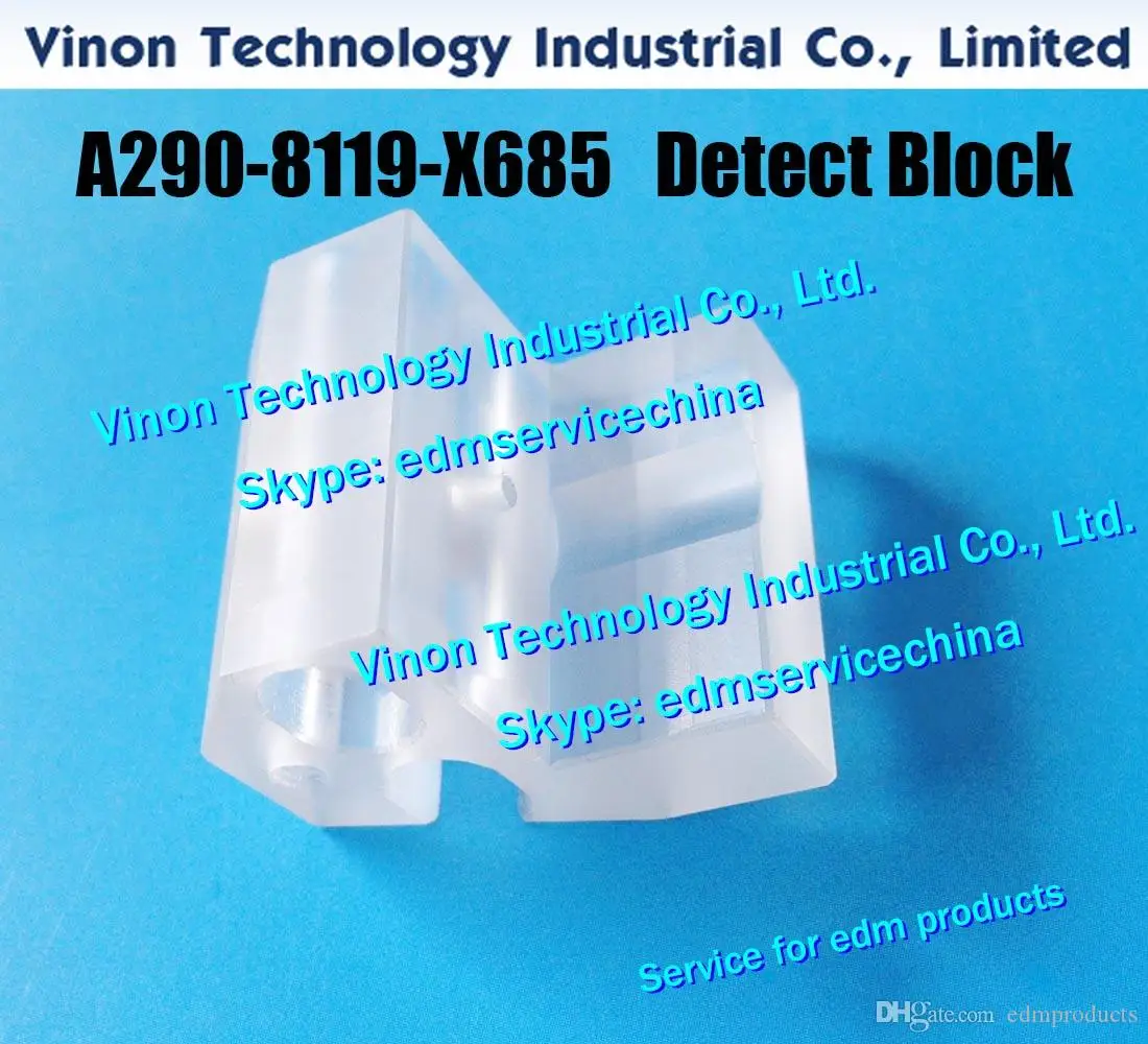 (1pc) A290-8119-X685 edm Detect Block F604-1 Upper for  iD,iE,400i,600iA,0iD machines A2908119X685 Pin block A290.8119