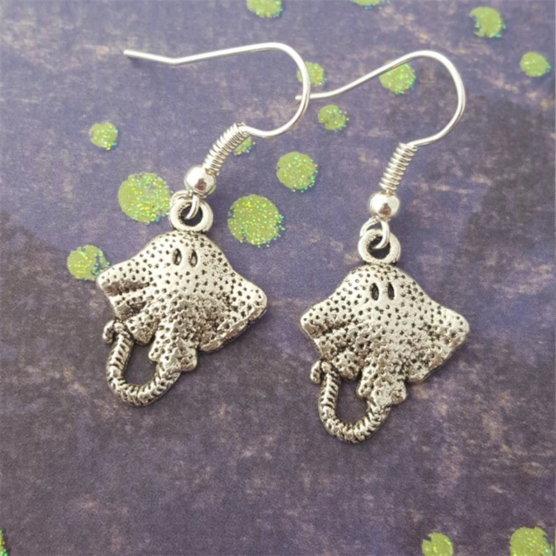 Серьги Stingray, ювелирные изделия Sealife, серьги в виде животных, милые украшения, украшения для океана, серьги-рыбки, подарок Stingray