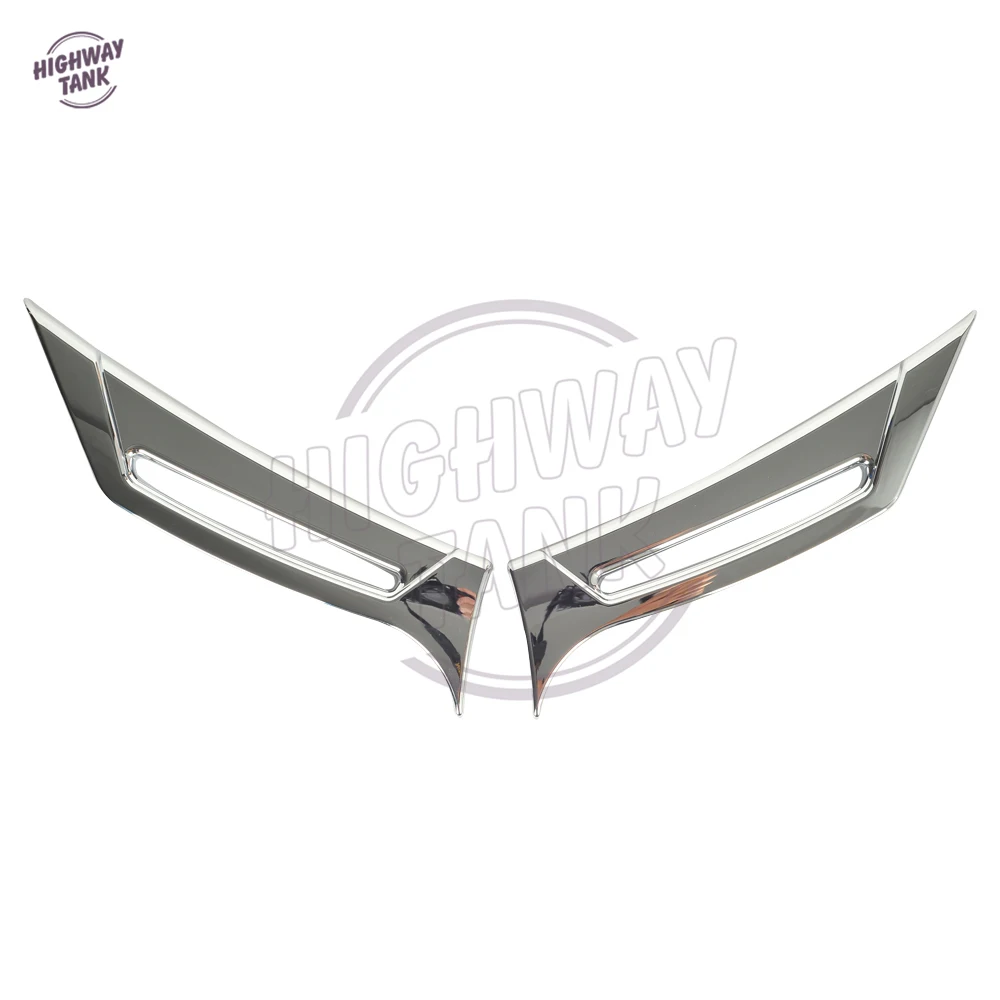 Chrome Motorcycle Accessories Front Fairing Intake Vent Scoops Case for Honda Goldwing GL1800 GL 1800 2012-2017