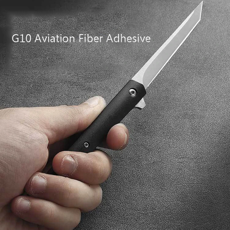 M390 Folding Knife G10 Outdoor Self-Defense Knife 59 HRC High Hardness Folding Knife CS GO Portable Fruit Knife