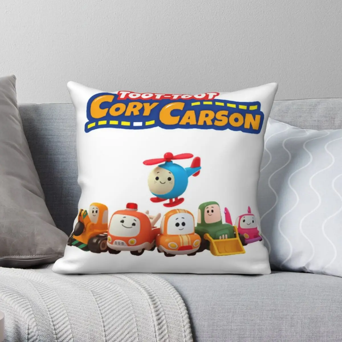 Toot Toot Cory Carson Pillowcase Polyester Linen Velvet Creative Zip Decor Sofa Cushion Cover