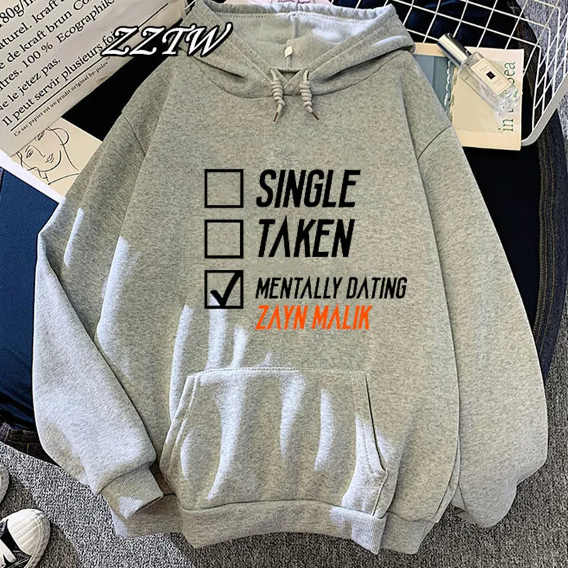 Letter Nobody Is Listening Hoodies Women 2021 Summer Fahion Zayn Malik Streetwear oversized hoodie Femme aesthetic harajuku