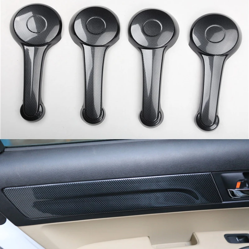 Carbon Fiber Printed Interior Mouldings Steering Panel Cover Center Console Handles Trim for Honda CRV 2007 2008 2009 2010 2011