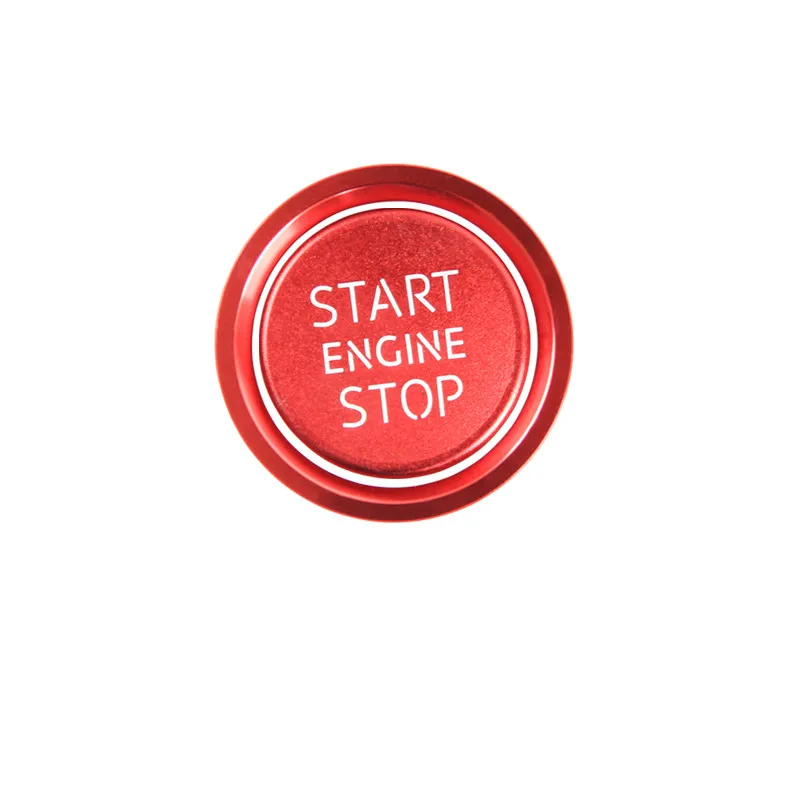 Car Console Gear Shift Engine Start Stop Button Circle Trim Auto H Button Decorative Cover For Audi A6 C7 C8 Interior Stickers