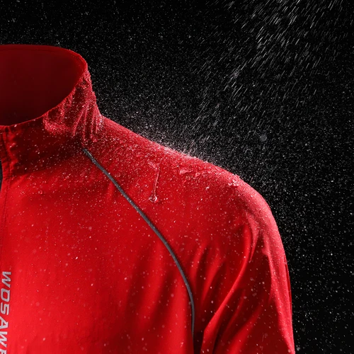 Imagen 2 del producto WOSAWE, chaquetas reflectantes de ciclismo para hombre, ropa a prueba de viento para montar en bicicleta, cortavientos para deportes al aire libre, correr, chaleco de malla para bicicleta MTB