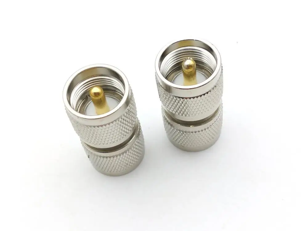 20-50 pcs copper UHF Male PL259 SO239 Connector UHF Male To UHF Male Plug  Straight RF Coaxial connector