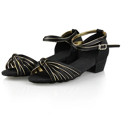 Mädchen Frauen Latein Schuhe Niedrigen Absatz Latino Salsa Moderne Ballsaal Satin Latein Schuhe Tango Salsa Rumba Latin Dance Schuhe