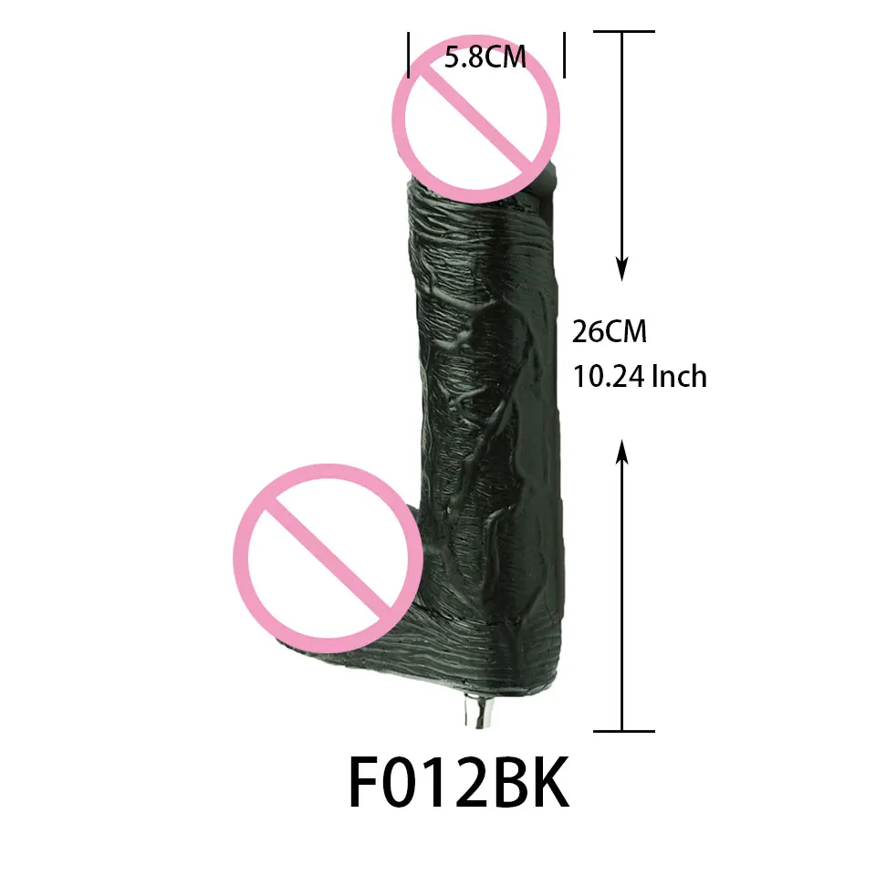 Fredorch Sex Machine Attachments big black dildosOrgasm G-spot stimulation, silicone dildo for vac-u-lock love Machines