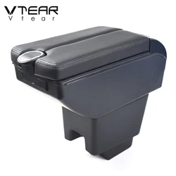Vtear For Renault Kaptur Captur QM3 Armrest Interior Center Console Storage Box Arm Rest Car-Styling Decoration Accessories