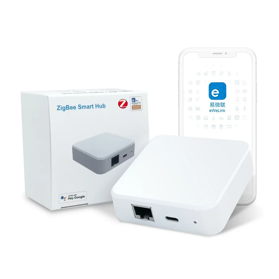 eweLink Smart Zigbee Gateway WiFi Gateway Wireless Smart Bridge APP Remote Control Connects to All Ewelink ZigBee 3.0 Products