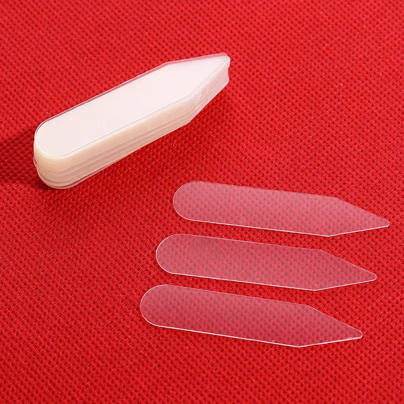 300Pcs Plastic Collar Stiffeners Stays Bones Set For Dress Shirt Men Gifts Clear Plastic Collar Stays 55 x 10 mm