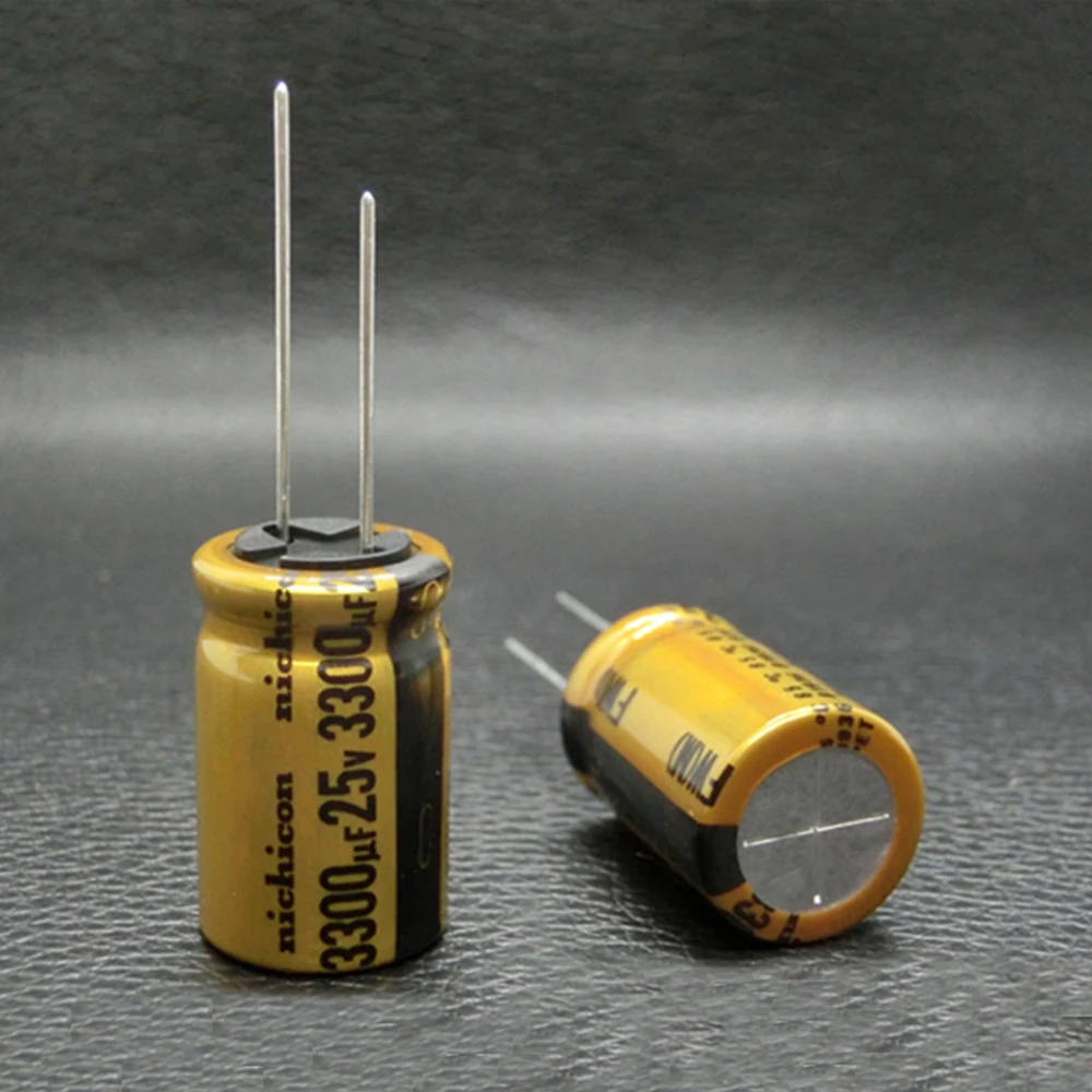 4 stücke 3300uF 25V 16x25mm Nichicon FW Kondensator Pitch 7,5mm 85 ℃ 25V/3300UF Gold Audio fieber Filter Elektrolyt-kondensatoren