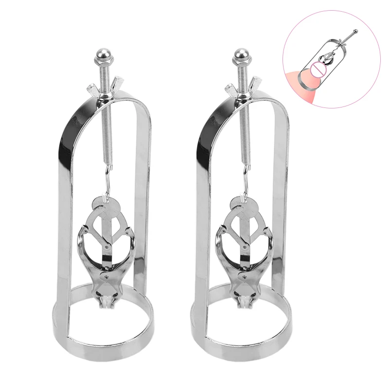 

Famale Nipple Clamps Adjustable Metal Nipple Sucker Clips Breast Stimulator Traction Erotik Flirting Toys BDSM Bondage For Woman