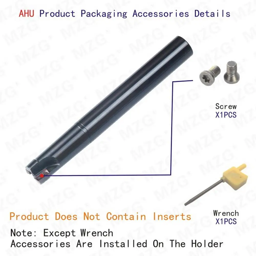 MZG AHU 10 Tool JDMT 1003 Carbide Inserts Clamped Alloy End Mill Arbor Milling Cutting Machining Shoulder Milling Cutter
