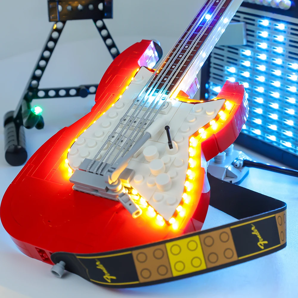 Led Light Set For 21329 Ideas Fender Guitar Model Education Toys Kids Birthday Christmas Gifts (Not Included Building Blocks)