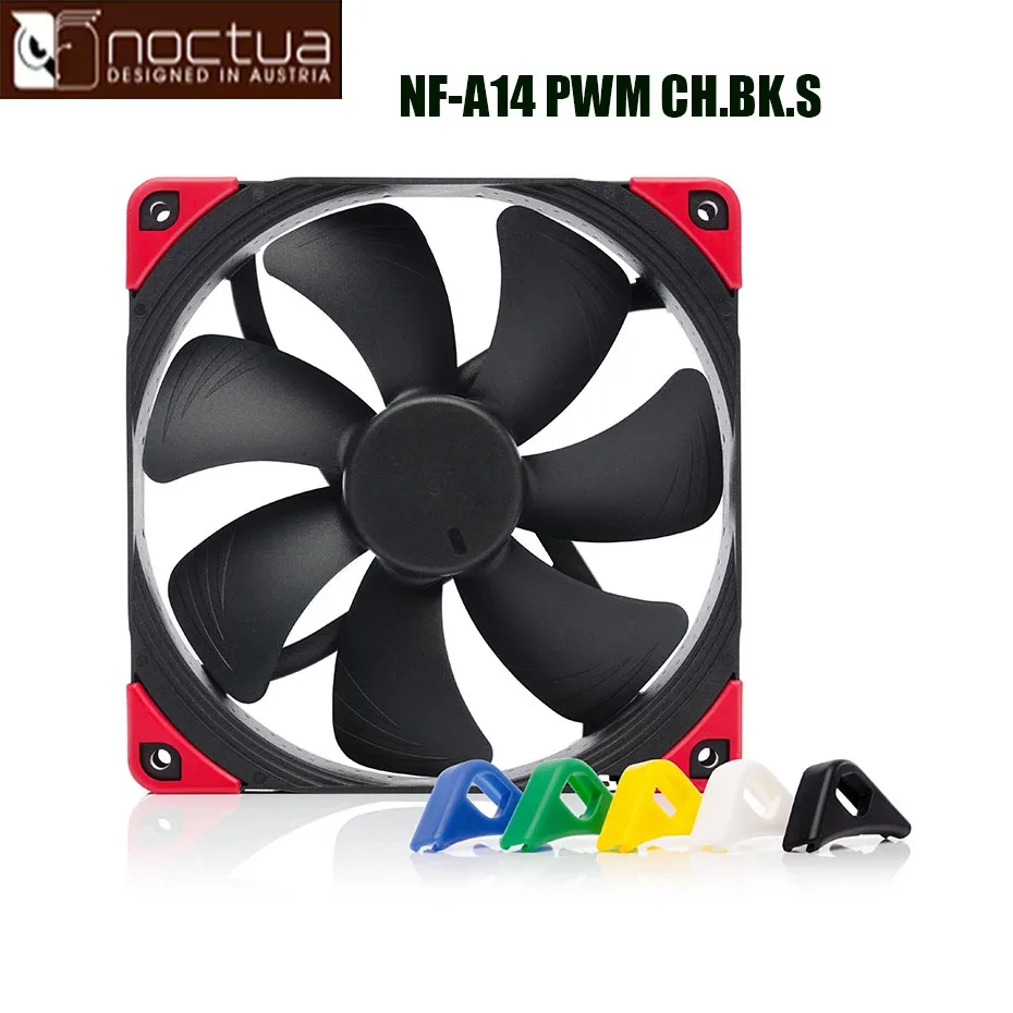 

NOCTUA NF-A14 PWM chromax.black.swap 14cm fan 1500PWM 4PIN speed regulation temperature control