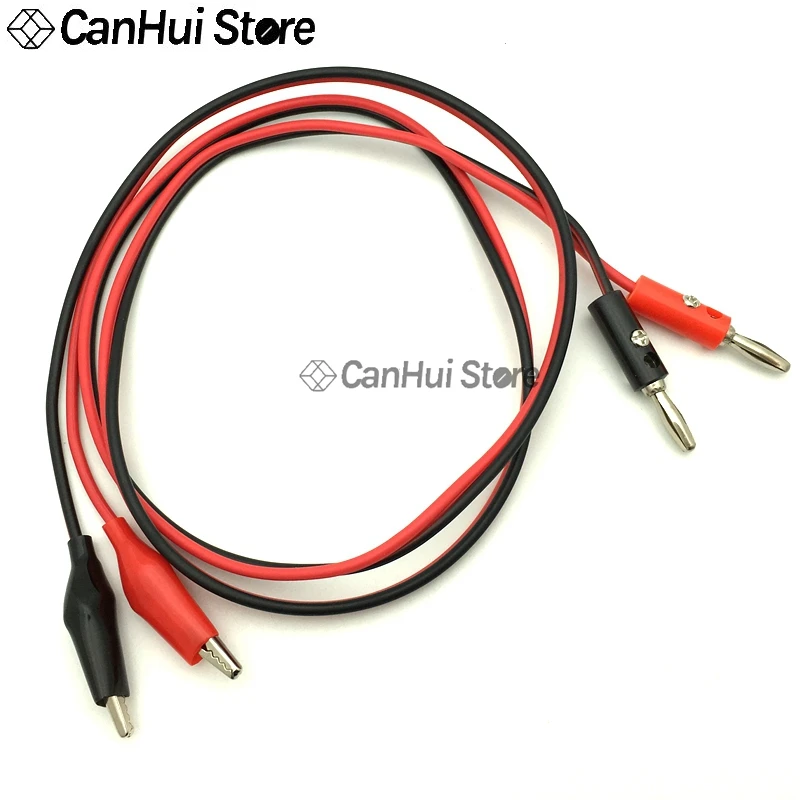 Alligator Clips Electrical DIY Test Lead Crocodile Clips 4MM Banana Plug Test hook Cable Connector Dual Tester Probe Multimeter