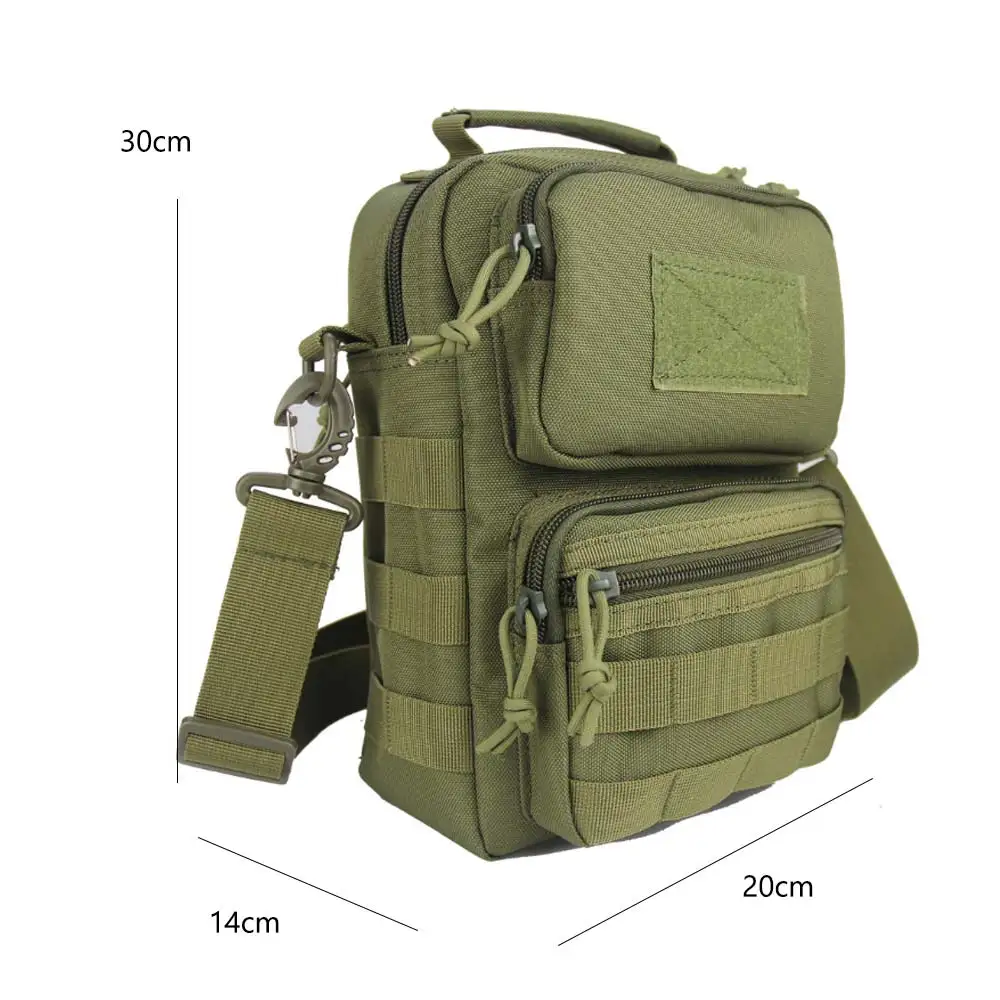 Men Tactical Bag Sling Mollle System Bags Sport Handbag Shoulder Pack Crossbody Bags Travel Camping Phone Bag Hiking Fanny Pack