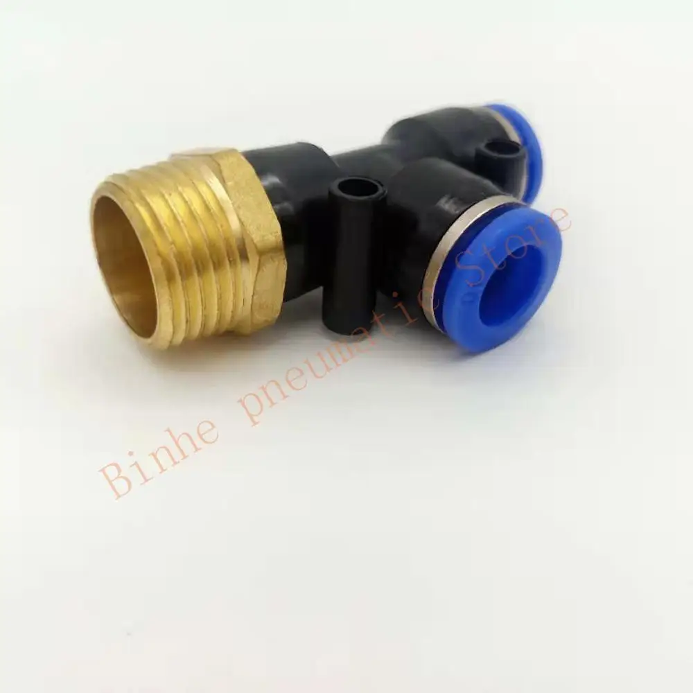 T-type three-way quick connection pneumatic side thread PD8-01 PD8-02 PD8-03 PD8-04 PD10-01 PD10-02 PD10-03 PD10-04