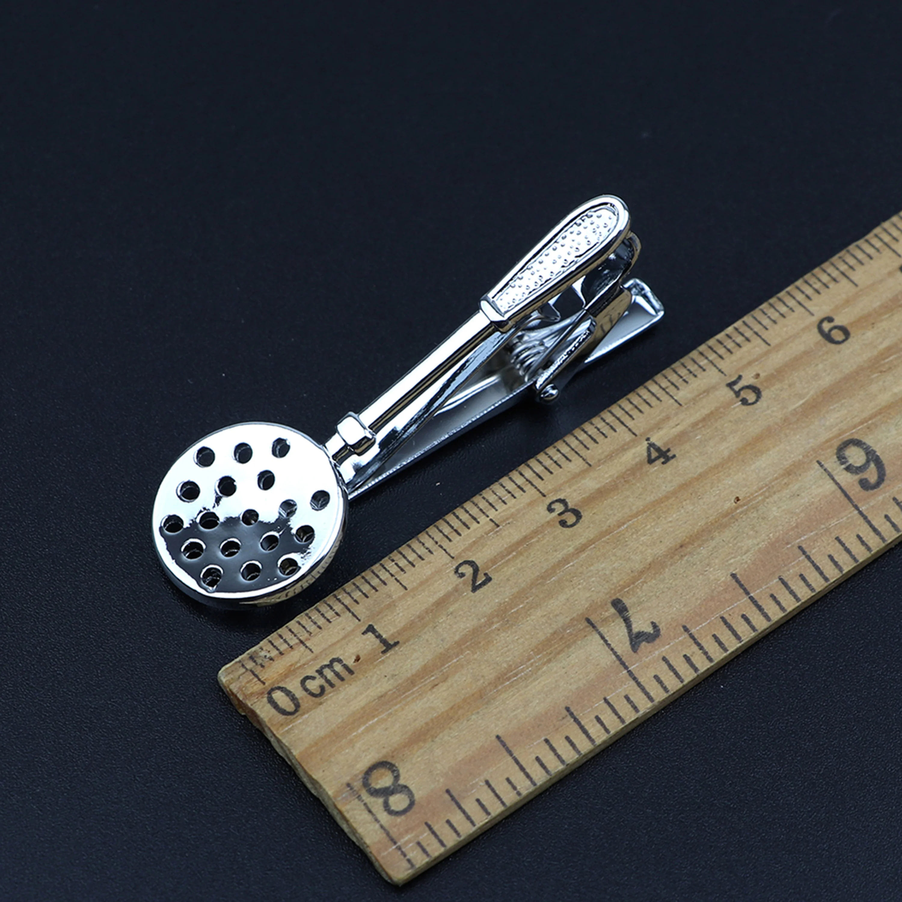 Quality Men\'s Classic Tie Clip Glasses Fish Airplane Fork Spoon Shape Metal Chrome Stainless Pin Clasp For Business Corbata Gift