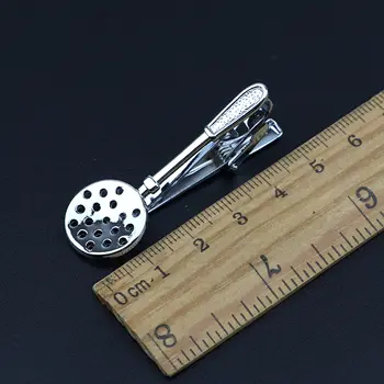 Kvalitní pánská klasická kravatová spona, brýle, ryba, letadlo, vidlička, lžíce, tvar kovu, chrom, nerezová spona, obchodní corbata dárek 10 nejlepší prodej spona na kravatu s letadlem - №6