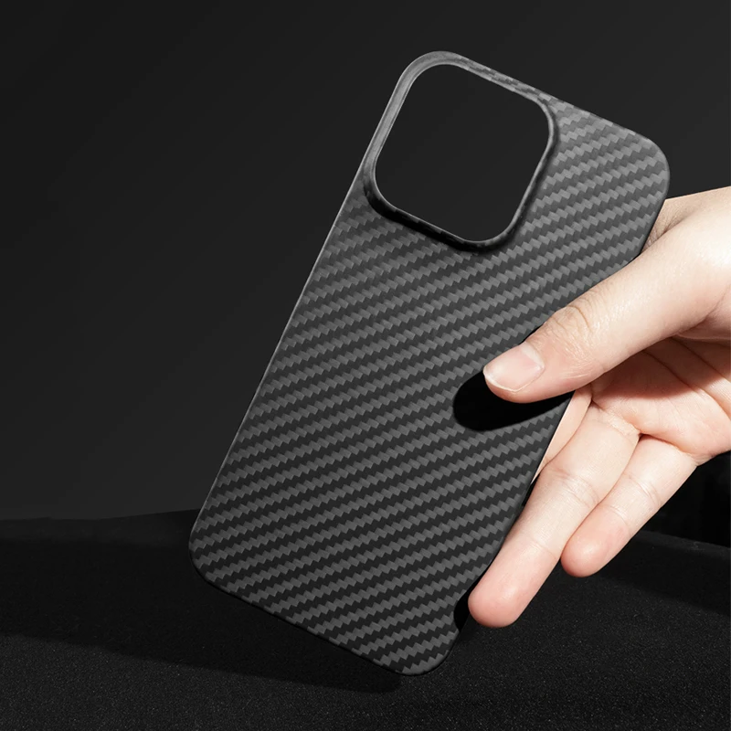 Real Carbon Fiber Phone Case for iPhone 14 13 Pro Max Ultra Thin Anti-fall Carbon Fiber Hard Cover 14 Plus Cases