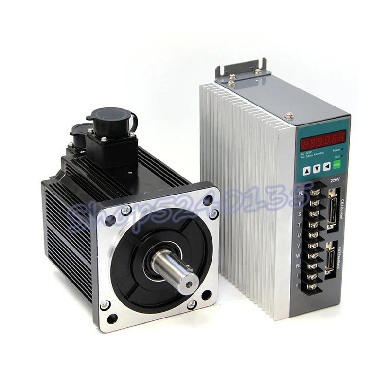 Servomotor 130ST-M15015 220V CA 2.3KW conjunto de accionamiento de CA 2300w 15N. m alta velocidad 1500 rpm con cable de 3m para enrutador CNC grabado