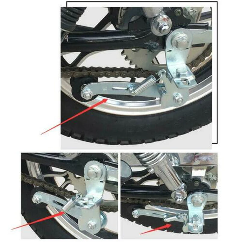 1PC Motorcycle 125 For  ATV Chain Adjuster Tensioner Tool Bike Elastic Chain Auxiliary Motorcycle Accessories