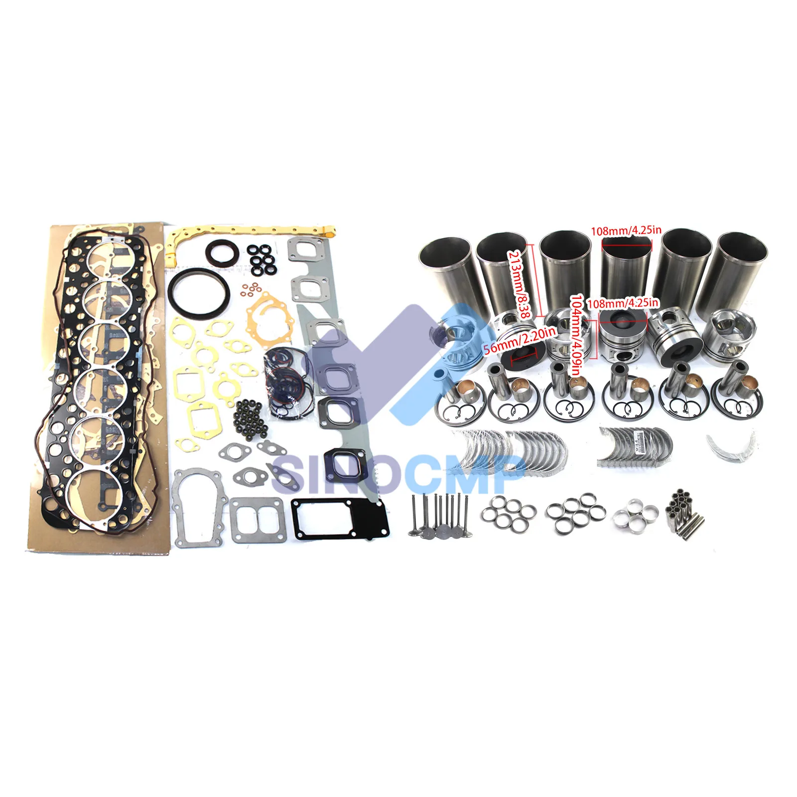 

FE6 FE6T Engine Overhaul Rebuild Kit For Nissan HC Forklift UD Trucks and BUS 23100-Z5769 23100-Z5572K