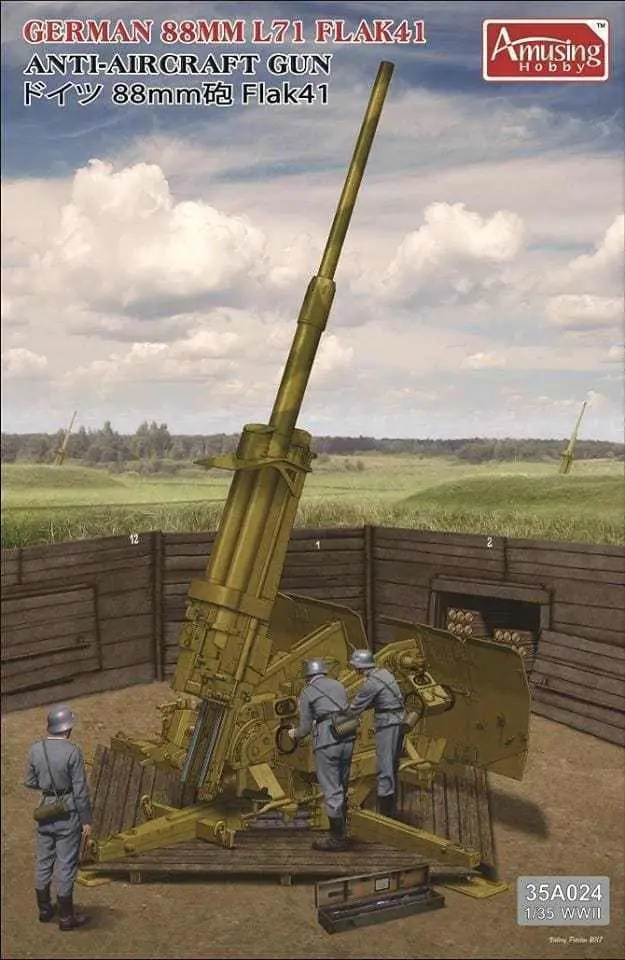 

Amusing Hobby 35A024 1/35 Scale German 88mm L71 Flak 41 AA Gun Model Kit