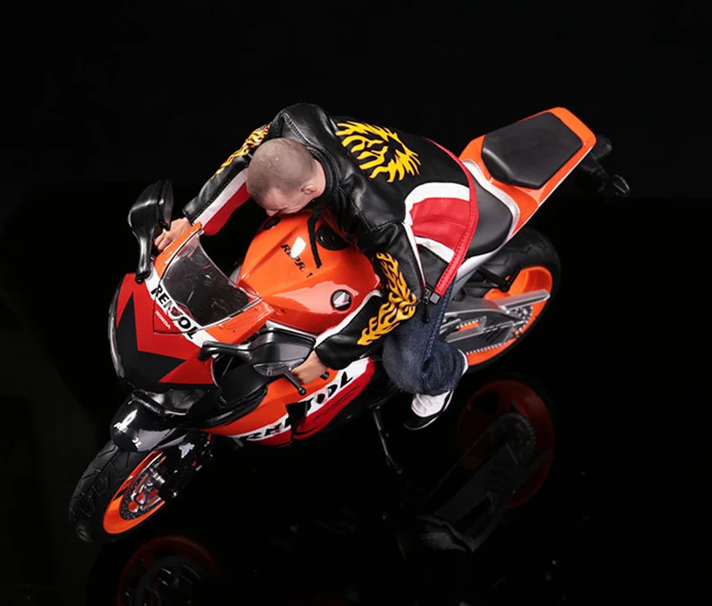 1/6 Locomotive Racing Motorcycle Model For 12