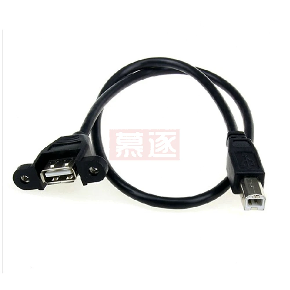 Mini USB USB-Bประเภทเครื่องพิมพ์ชายหญิงแจ็คสกรูรู 30 ซม.50 ซม.